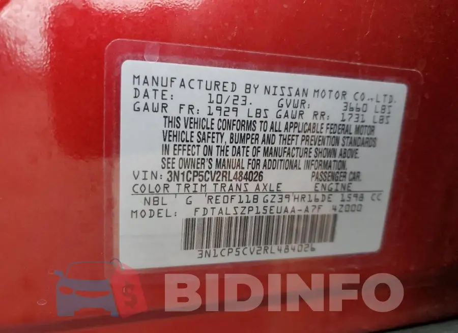 3N1CP5CV2RL484026 Photo# 12