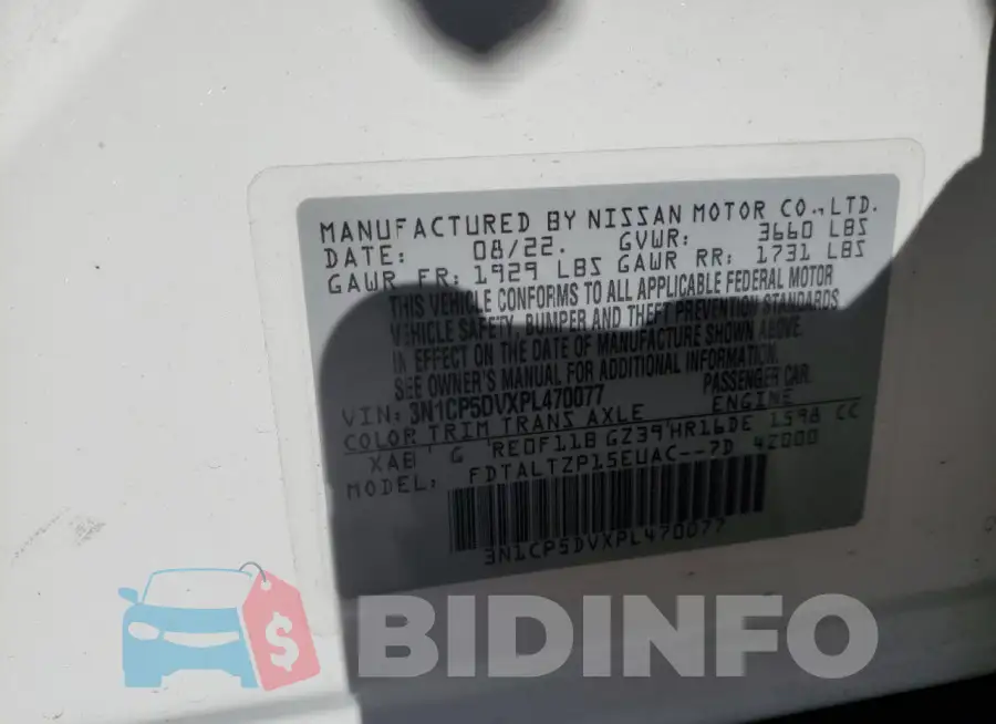 3N1CP5DVXPL470077 Photo# 13
