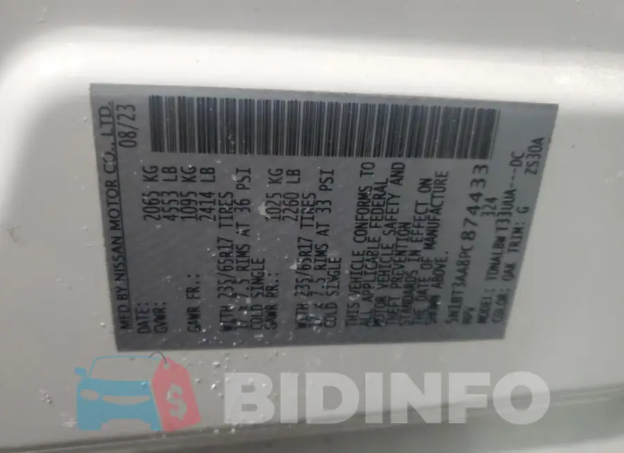 5N1BT3AA8PC874433 Photo# 13