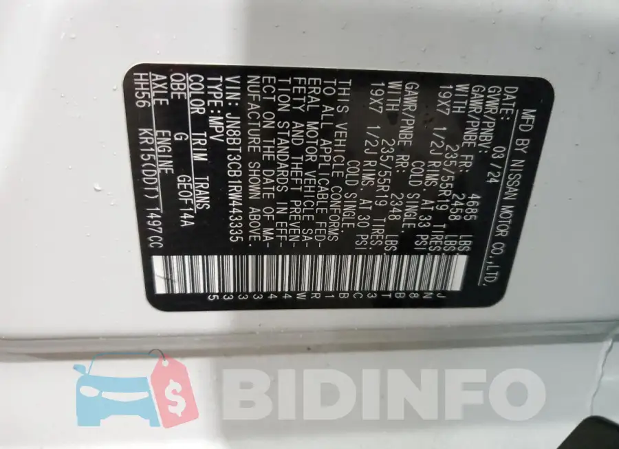 JN8BT3CB1RW443335 Photo# 12