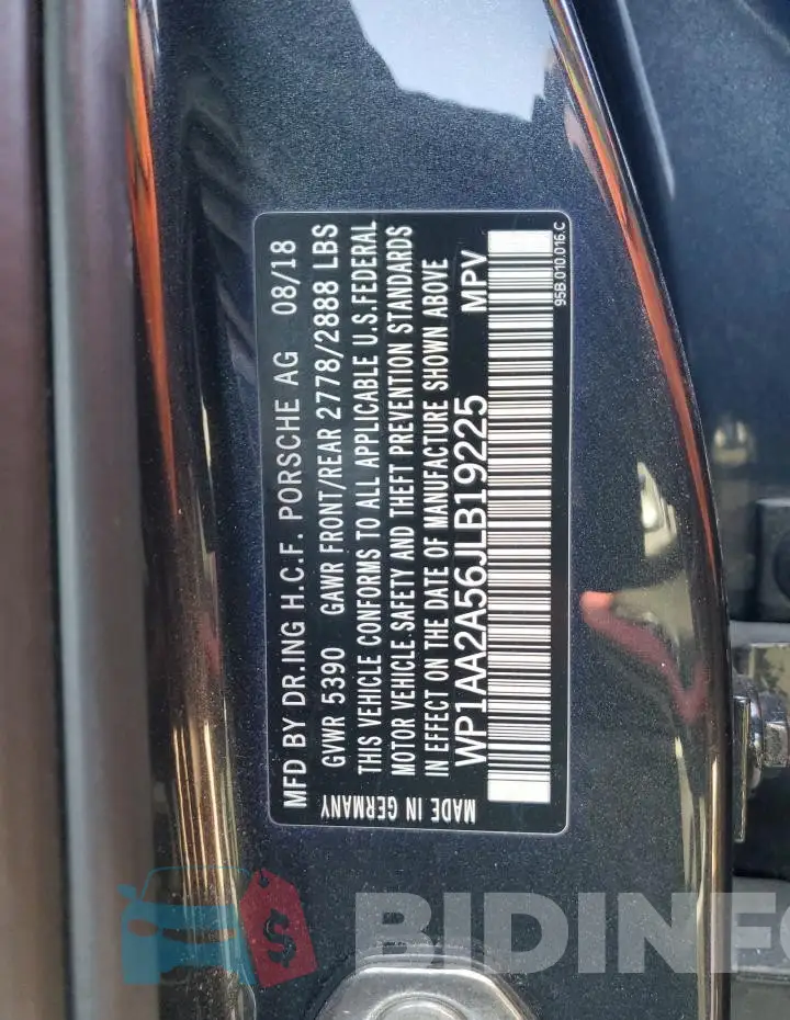 WP1AA2A56JLB19225 Photo# 12
