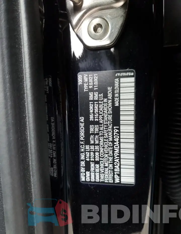 WP1BA2AY9MDA40791 Photo# 14
