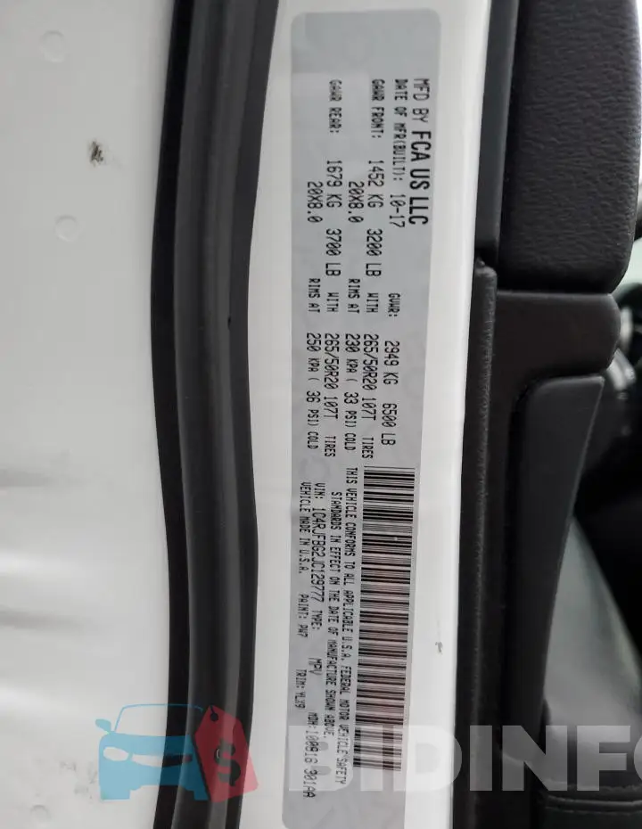 1C4RJFBG2JC129777 Photo# 14