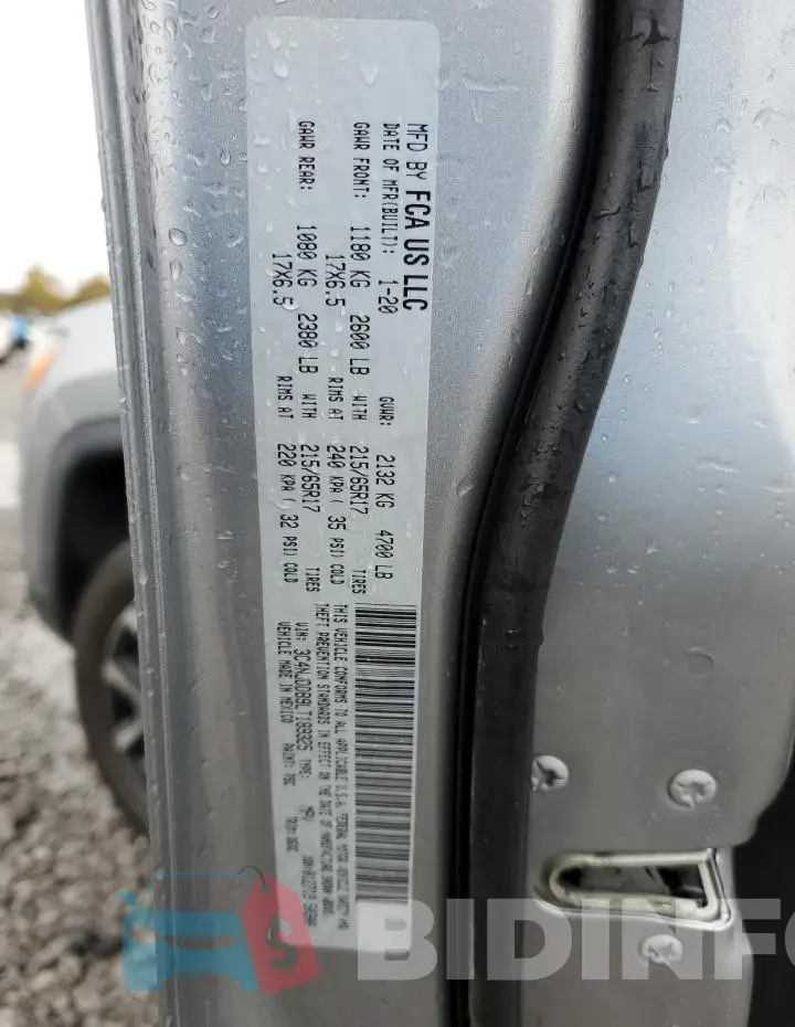 3C4NJDDB9LT189325 Photo# 13