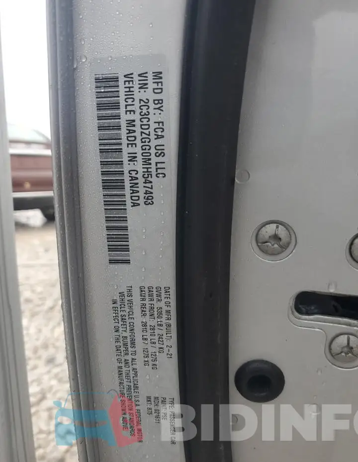 2C3CDZGG0MH547493 Photo# 12