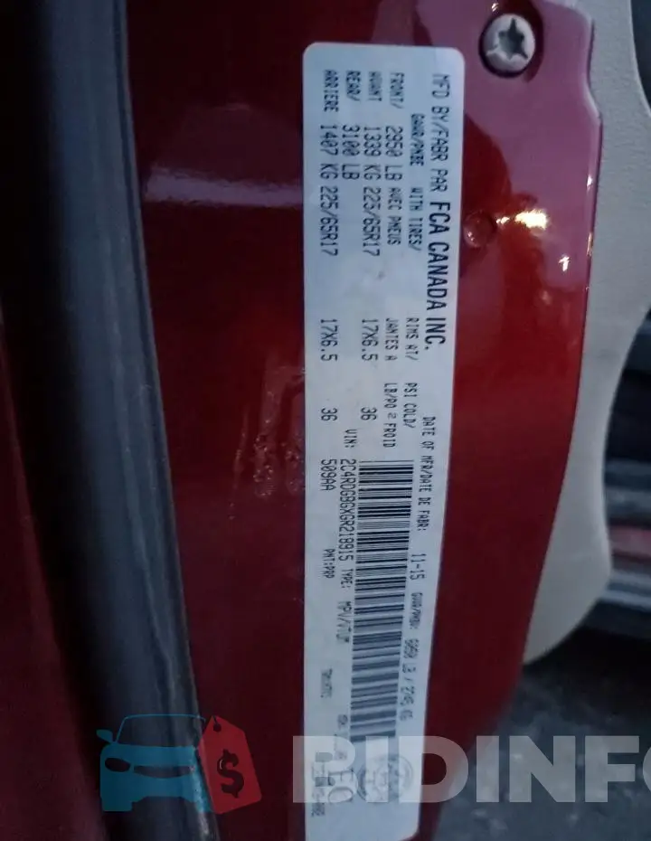 2C4RDGBGXGR218915 Photo# 13
