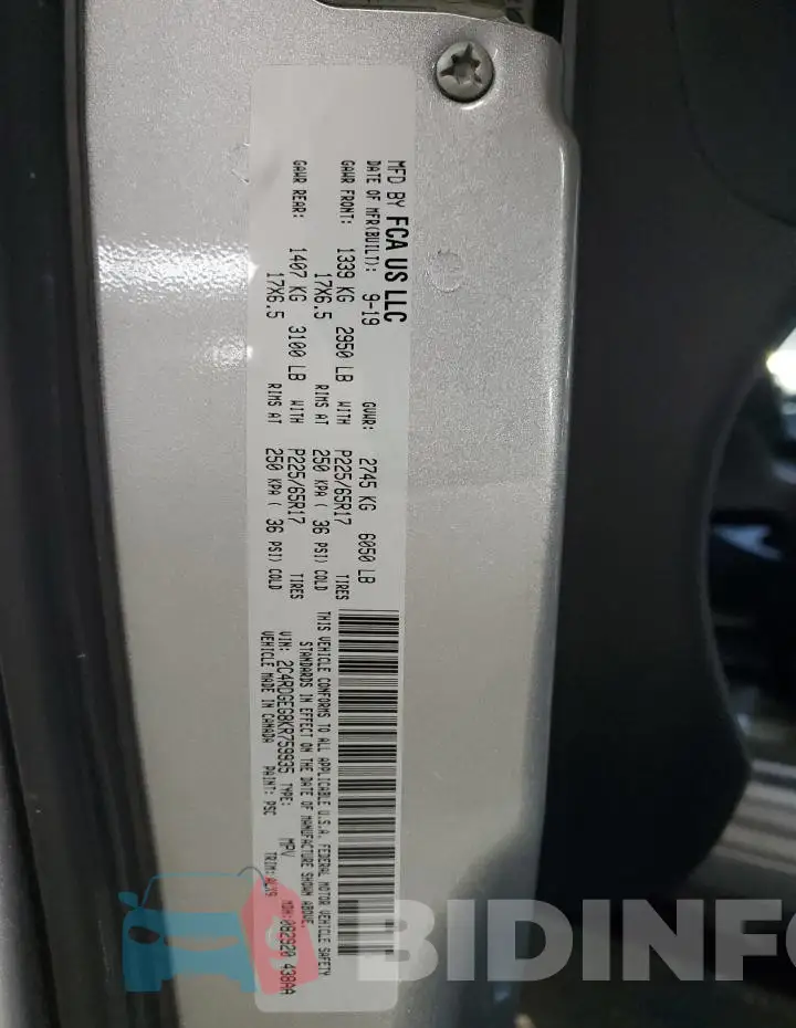 2C4RDGEG8KR759935 Photo# 13