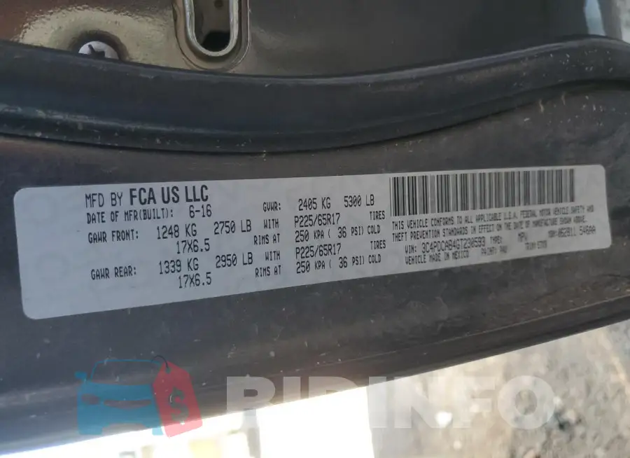 3C4PDCAB4GT230593 Photo# 13
