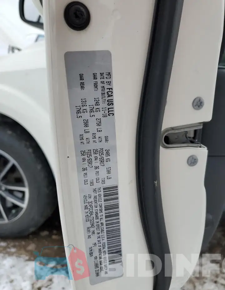 3C4PDCAB4JT522042 Photo# 13