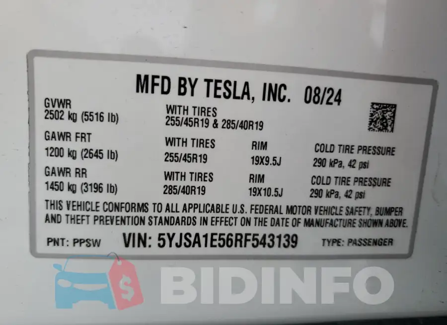 5YJSA1E56RF543139 Photo# 12