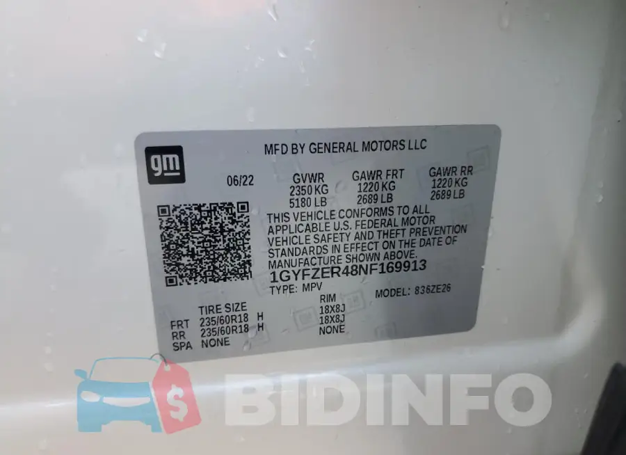 1GYFZER48NF169913 Photo# 14