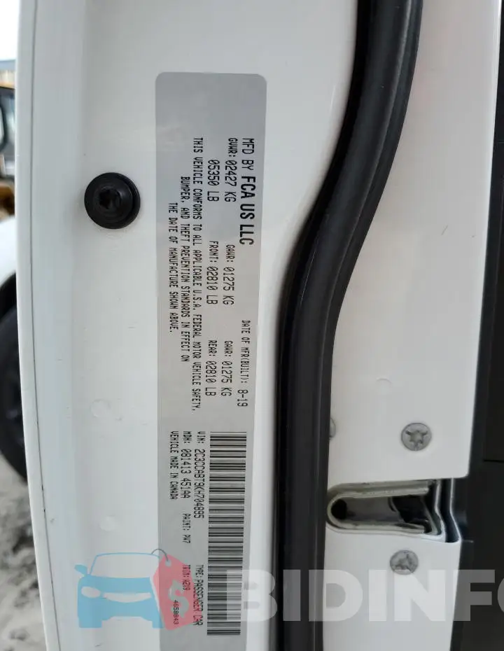 2C3CCABT9KH704895 Photo# 12