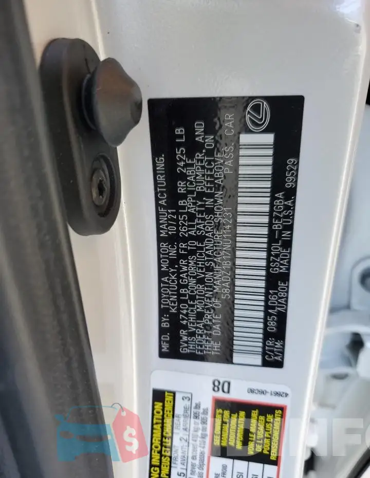 58ADZ1B17NU114231 Photo# 12