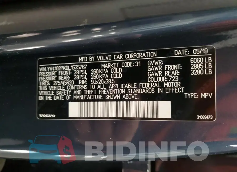 YV4102PK0L1535767 Photo# 13