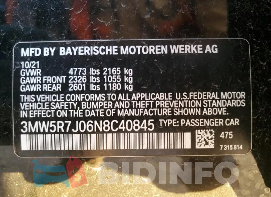 3MW5R7J06N8C40845 Photo# 12