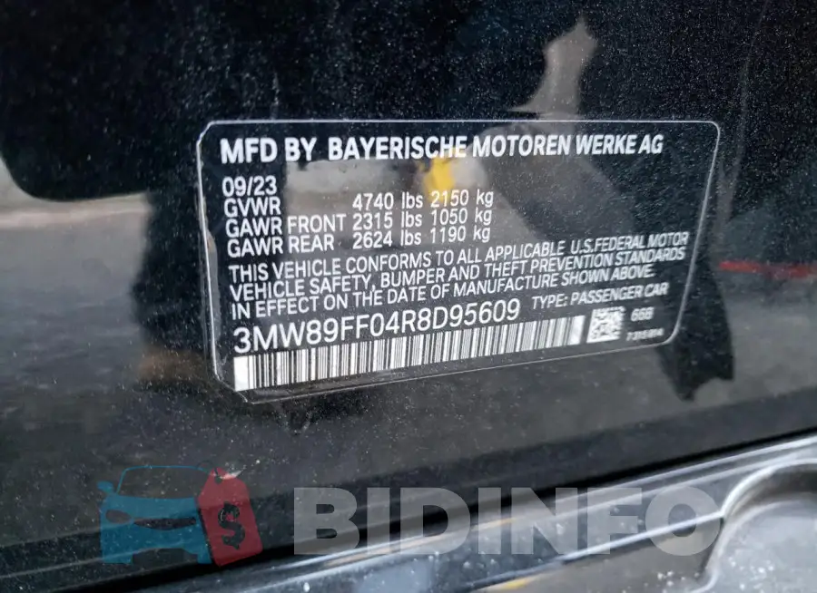 3MW89FF04R8D95609 Photo# 12