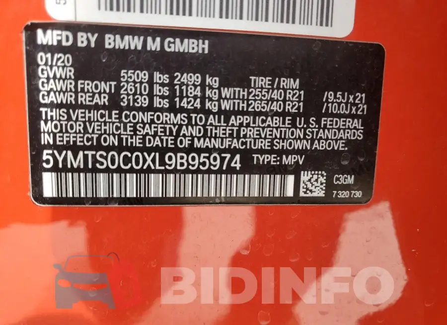 5YMTS0C0XL9B95974 Photo# 13