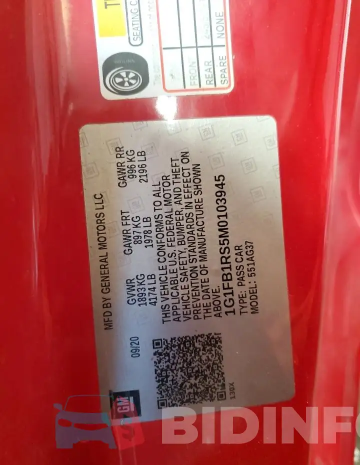 1G1FB1RS5M0103945 Photo# 13