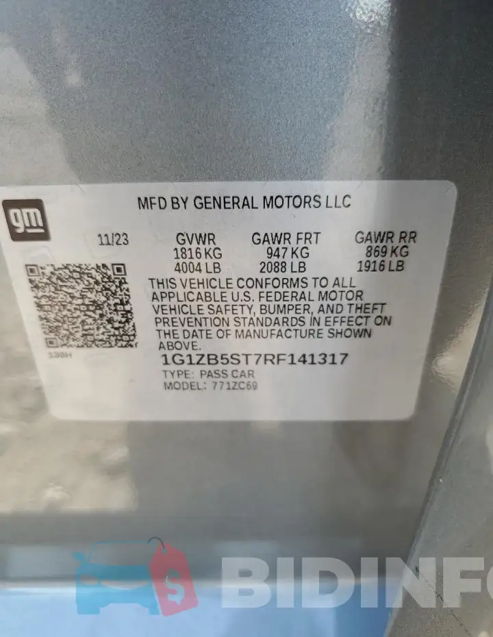 1G1ZB5ST7RF141317 Photo# 12