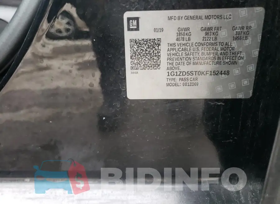1G1ZD5ST0KF152448 Photo# 12