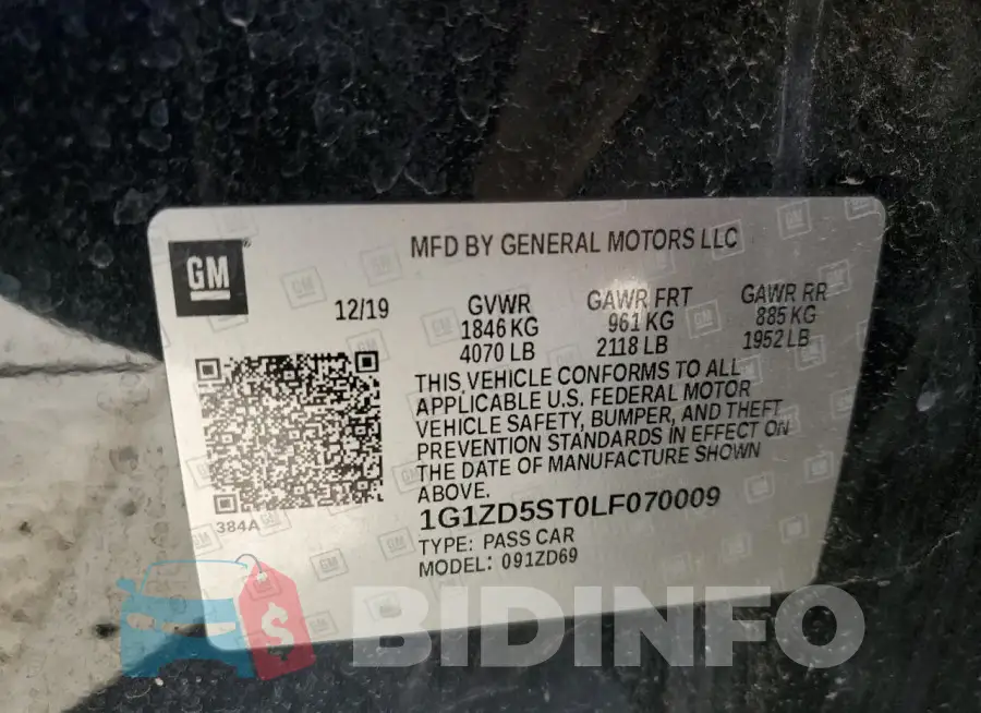1G1ZD5ST0LF070009 Photo# 12