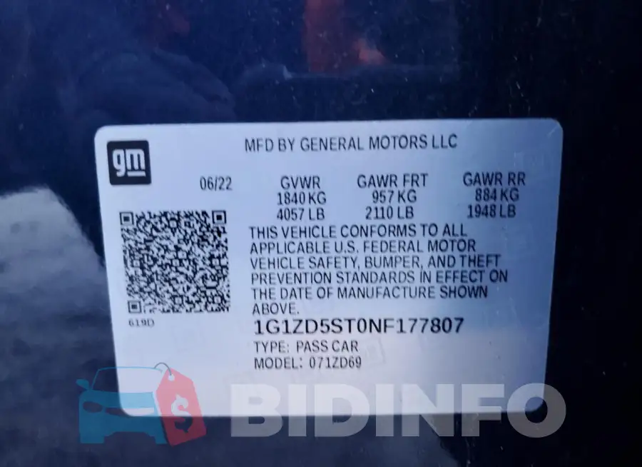 1G1ZD5ST0NF177807 Photo# 12