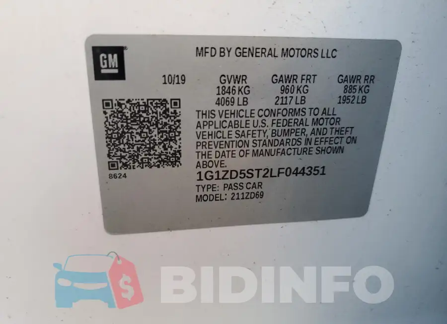 1G1ZD5ST2LF044351 Photo# 12