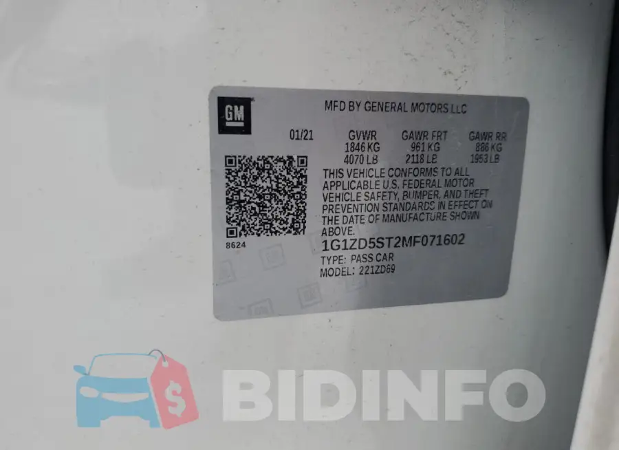 1G1ZD5ST2MF071602 Photo# 12