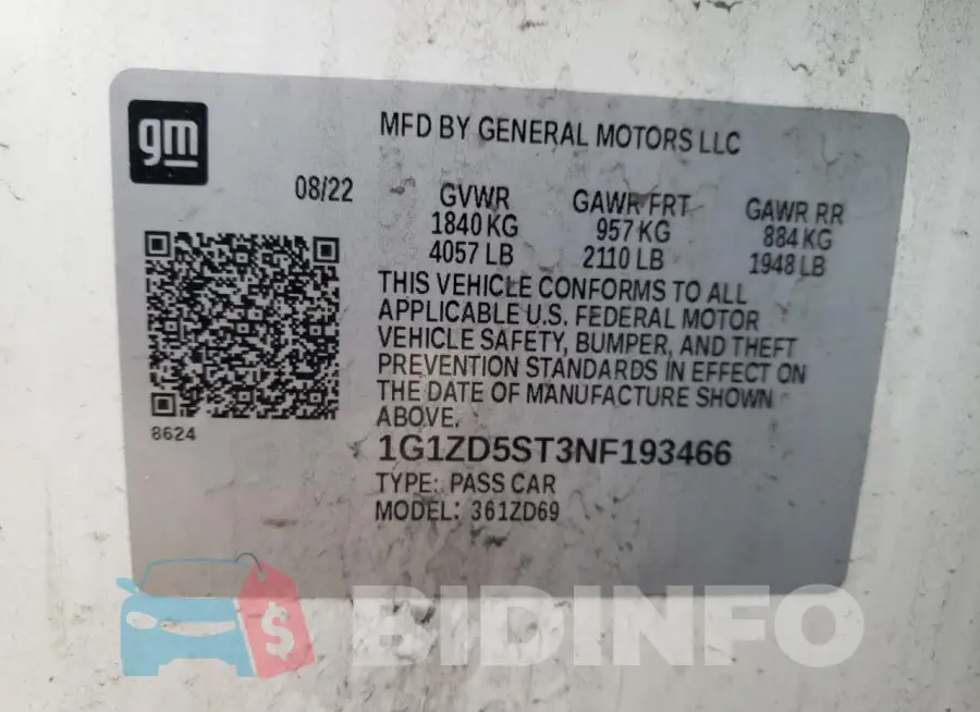 1G1ZD5ST3NF193466 Photo# 12