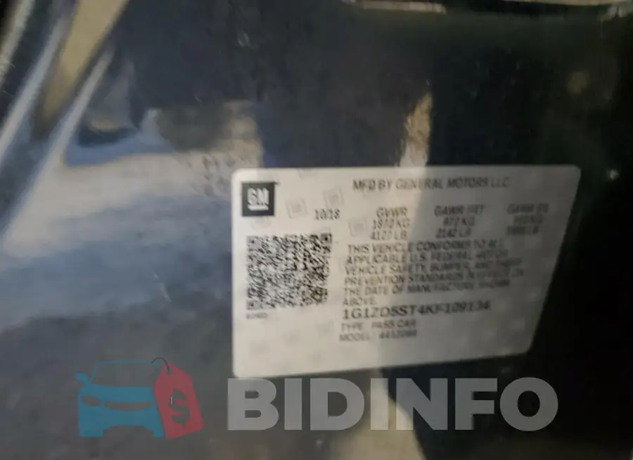 1G1ZD5ST4KF109134 Photo# 12