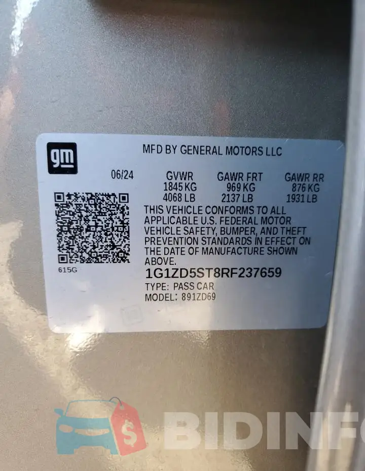 1G1ZD5ST8RF237659 Photo# 12