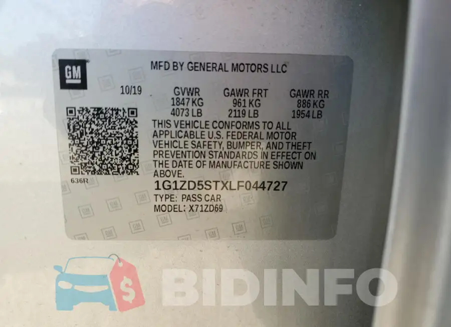 1G1ZD5STXLF044727 Photo# 12