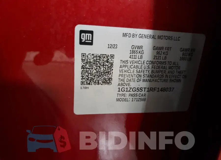 1G1ZG5ST1RF148037 Photo# 12