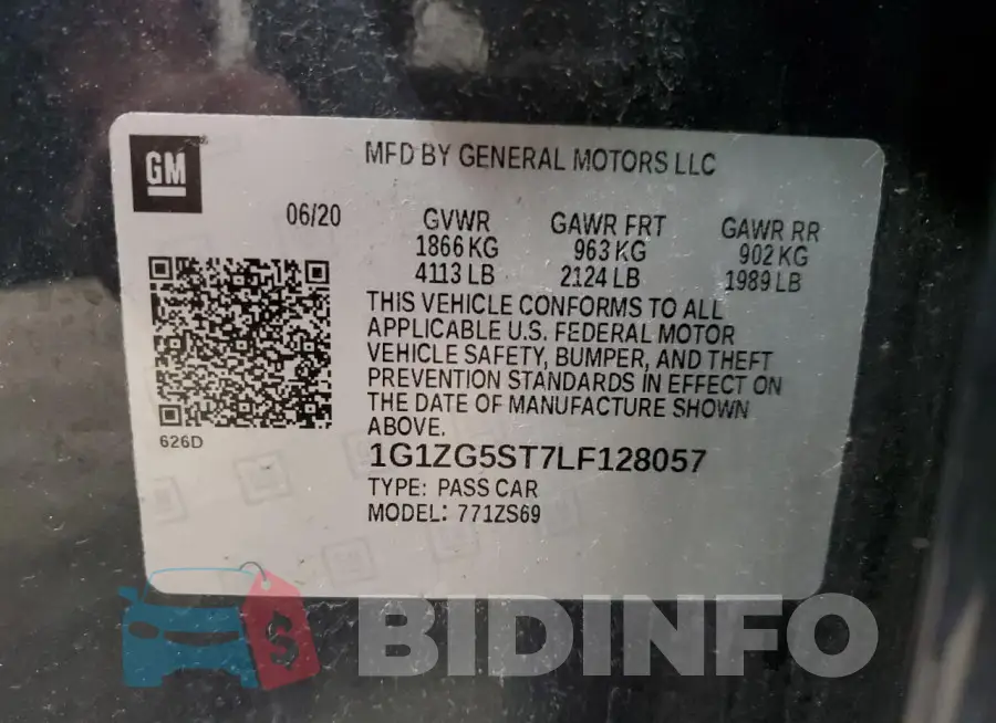 1G1ZG5ST7LF128057 Photo# 13