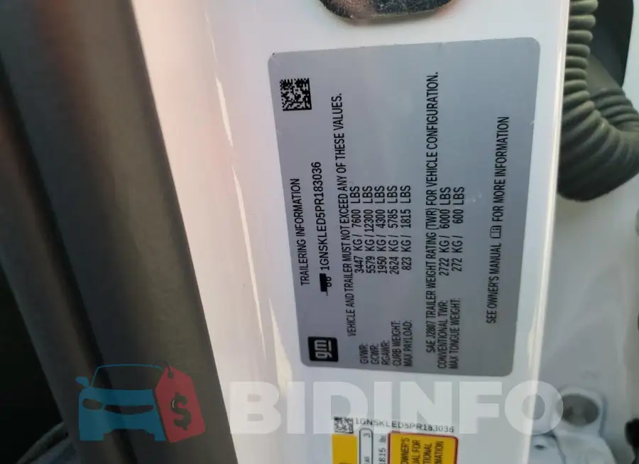 1GNSKLED5PR183036 Photo# 14