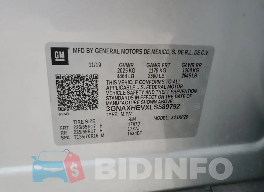 3GNAXHEVXLS589792 Photo# 13