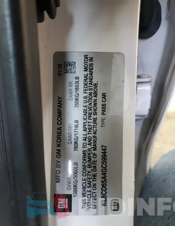 KL8CD6SA4GC599447 Photo# 13