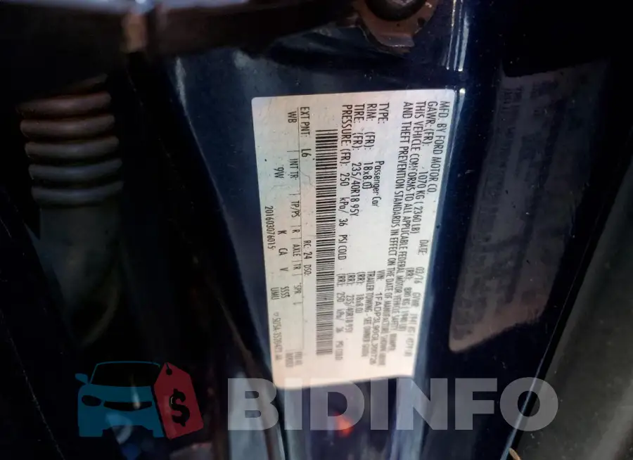 1FADP3L90GL300726 Photo# 12