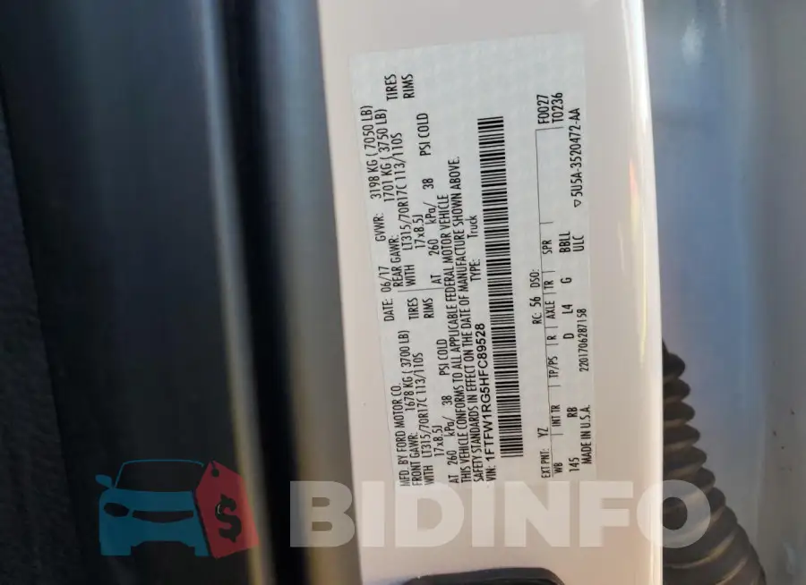 1FTFW1RG5HFC89528 Photo# 12