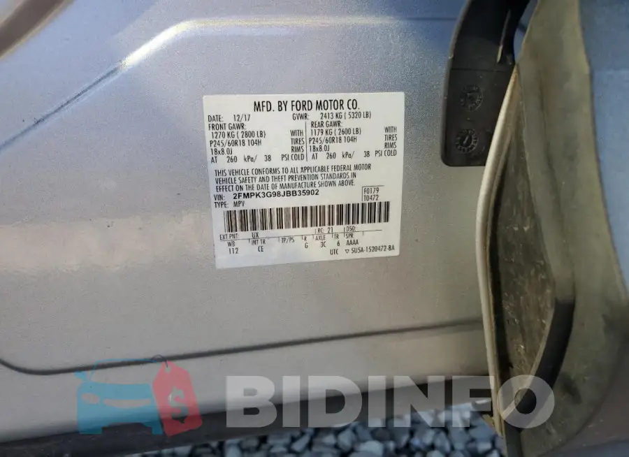 2FMPK3G98JBB35902 Photo# 14