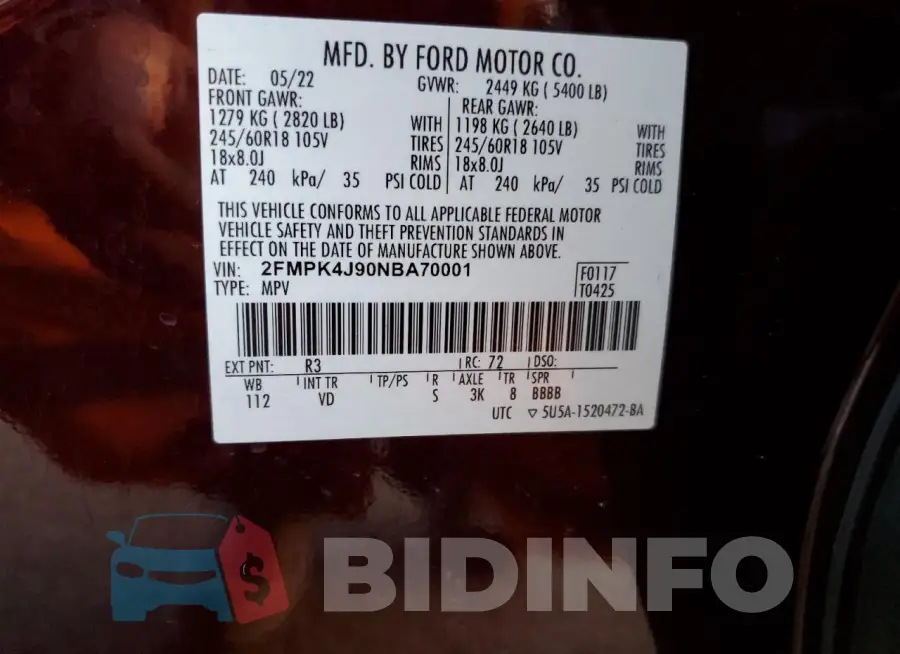2FMPK4J90NBA70001 Photo# 13