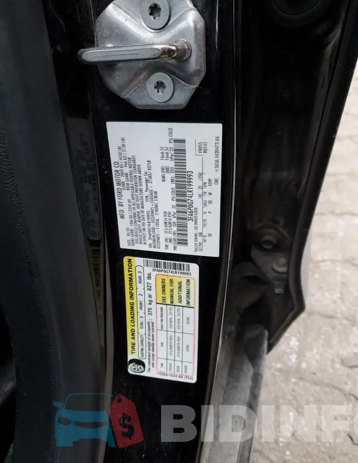 3FA6P0G74LR199993 Photo# 12
