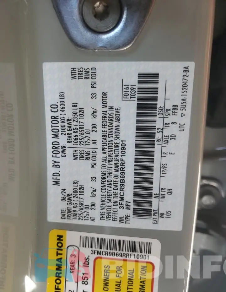 3FMCR9B69RRF10901 Photo# 14
