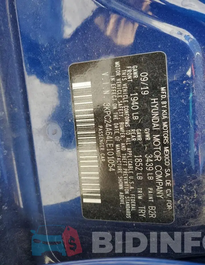 3KPC24A64LE101054 Photo# 13