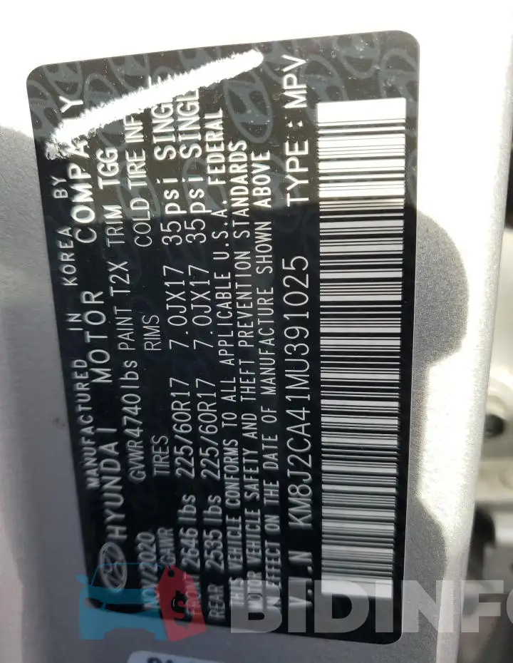KM8J2CA41MU391025 Photo# 13