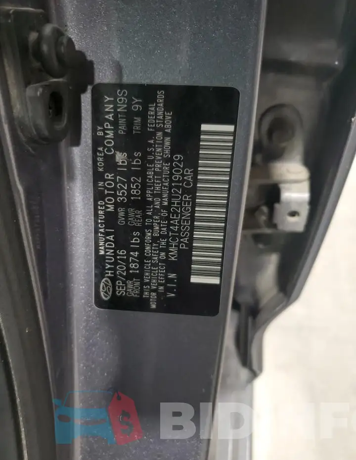 KMHCT4AE2HU219029 Photo# 12