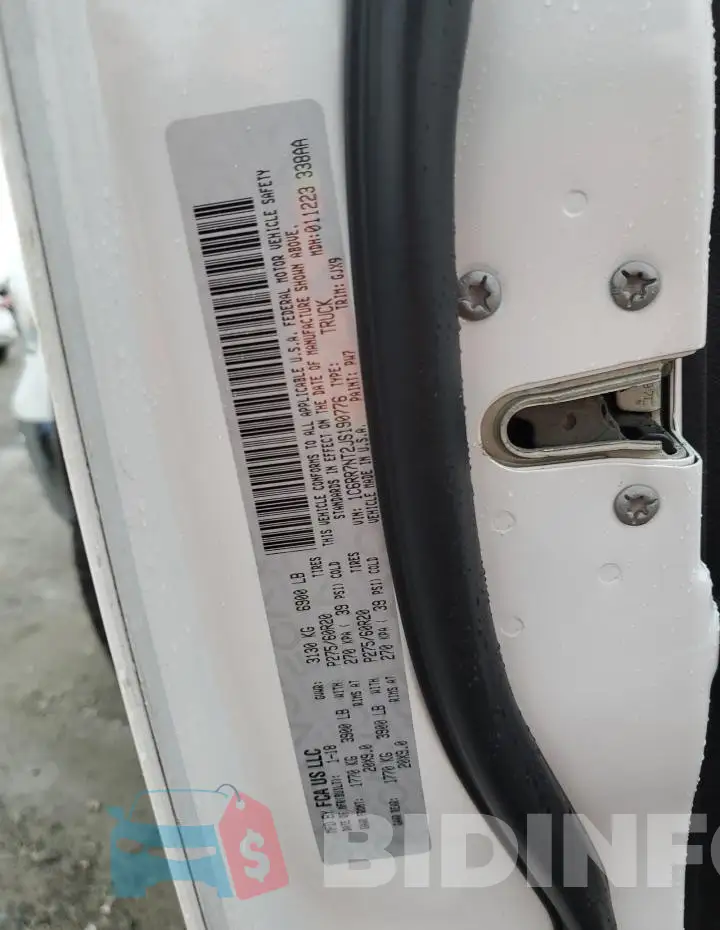 1C6RR7NT2JS190776 Photo# 12