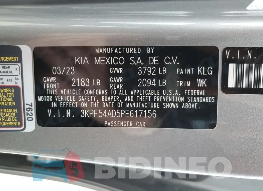 3KPF54AD5PE617156 Photo# 13