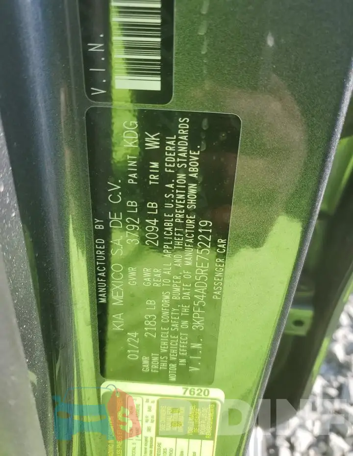 3KPF54AD5RE752219 Photo# 12