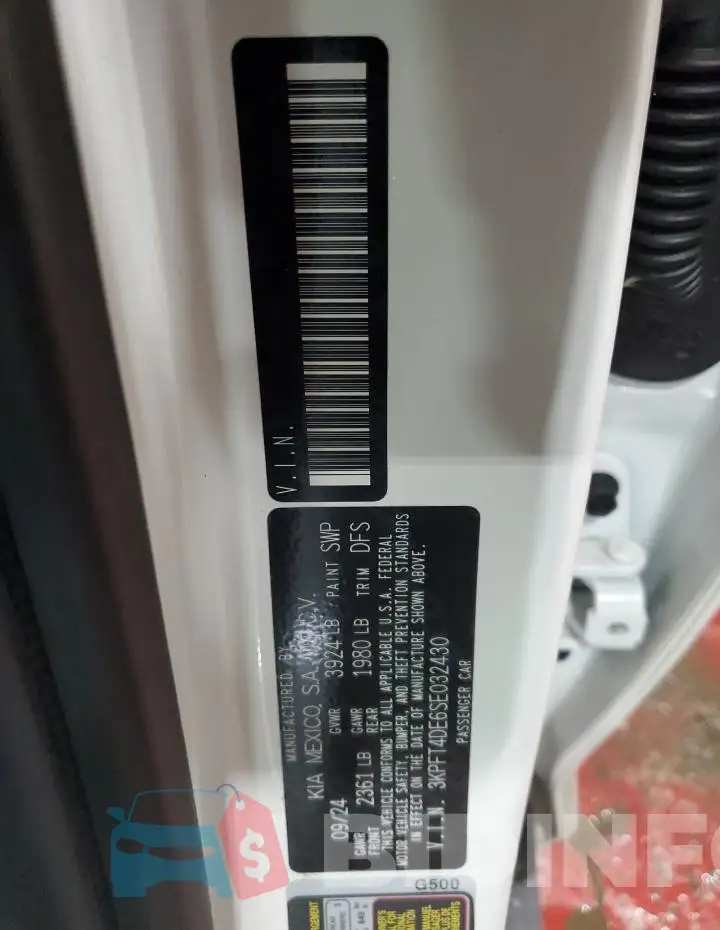 3KPFT4DE6SE032430 Photo# 12